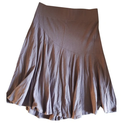 Pre-owned Claudie Pierlot Mini Skirt In Purple