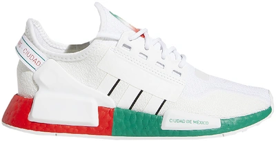 Pre-owned Adidas Originals Adidas Nmd R1 V2 United By Sneakers Mexico City (kids) In White/black/green