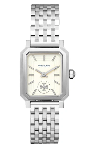 Robinson Mesh Bracelet Watch 27mm X 29mm In Silver Cream Silver