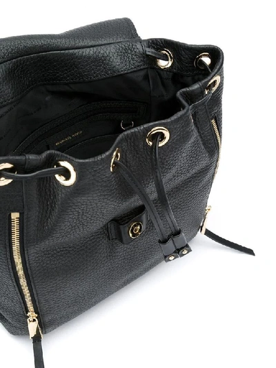 Shop Michael Kors Women's Black Leather Backpack