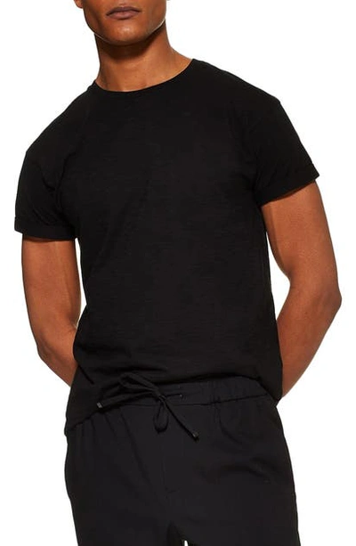 Shop Topman Skinny Fit Roller T-shirt In Black