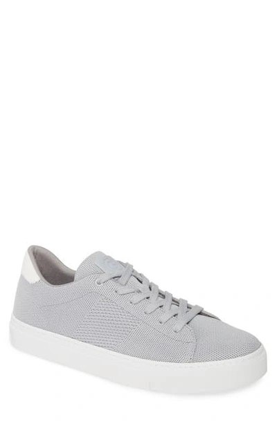 Shop Greats Royale Knit Low Top Sneaker In Grey/ White