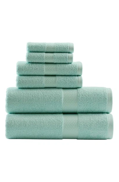 Shop Tommy Bahama Cypress Bay 6-piece Towel Set In Iced Turquoise