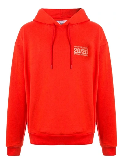 Shop Martine Rose Classic Over-sized Hoodie In Red