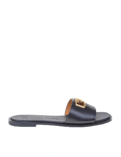 Shop Tory Burch Selby Leather Sandal In Black