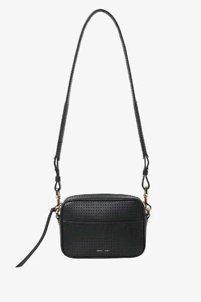 Shop Anine Bing Mini Alice Bag In Perforated Black