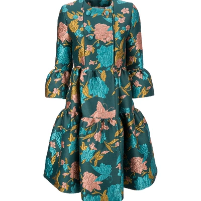 La Doublej Bouncy Coat In Lilium Verde