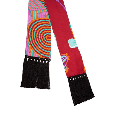 Shop La Doublej Flapper Tight Double Scarf In Maneater Rosso/slinky Rosso