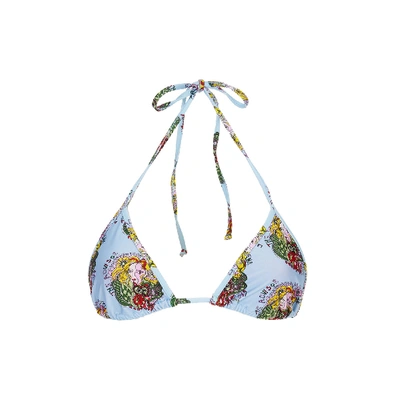 La Doublej Triangle Bikini Top In Mini Athena