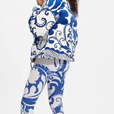 La Doublej X Mantero Cortina Marea Blu Print Jacket In Marea Blu