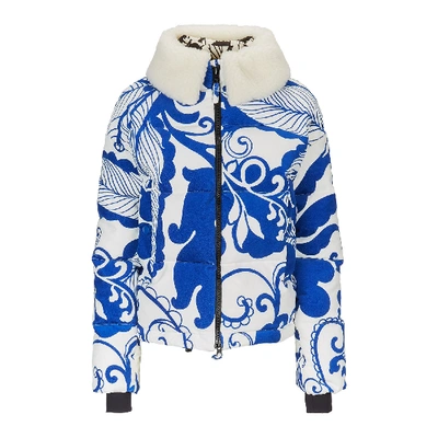 La Doublej X Mantero Cortina Marea Blu Print Jacket In Marea Blu