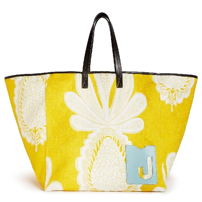 Shop La Doublej Big Mama Tote Bag In Big Pineapple