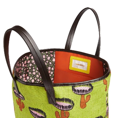 Shop La Doublej Shopper Tote Bag In Chirpy Cactus Verde