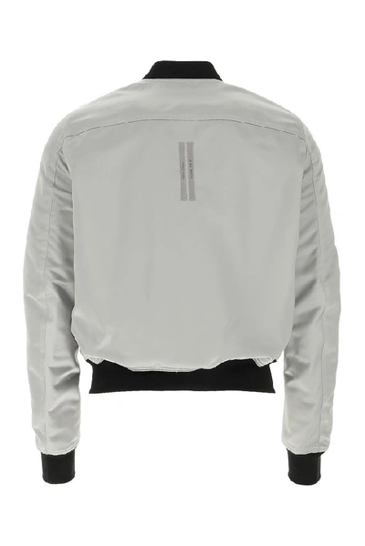 Shop Rick Owens Reversible Bomber Jacket In Silver