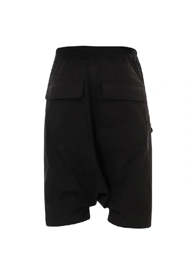 Shop Rick Owens Zipped Pocket Shorts In Black