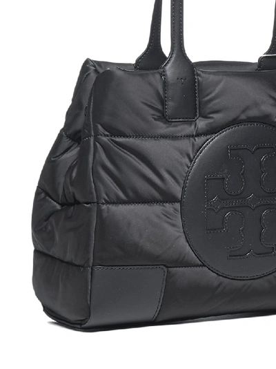 Shop Tory Burch Ella Quilted Tote Bag In Black