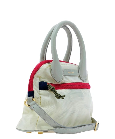 Shop Sacai Top Handle Handbag In White