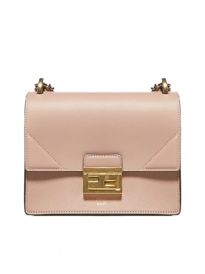 Shop Fendi Kan U Shoulder Bag In Pink