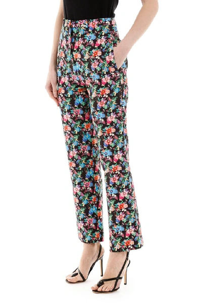 Shop Paco Rabanne Floral Print Pants In Multi