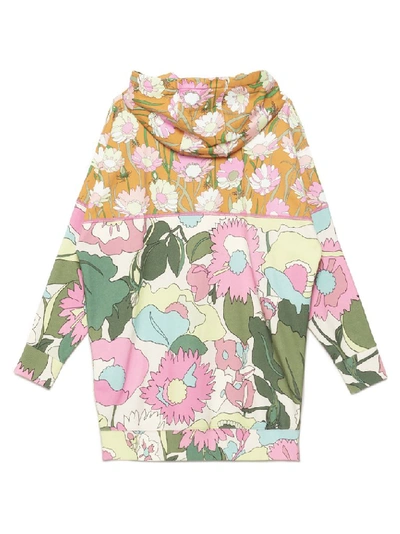 Shop Fendi Floral Printed Hoodie In Multi