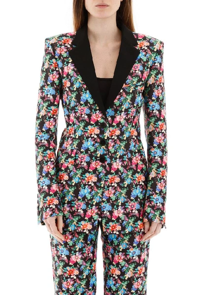 Shop Rabanne Paco  Floral Print Single Breasted Blazer In Multi