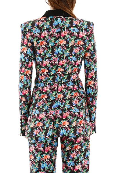 Shop Rabanne Paco  Floral Print Single Breasted Blazer In Multi