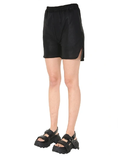 Shop Rick Owens Elasticated Waistband Shorts In Black
