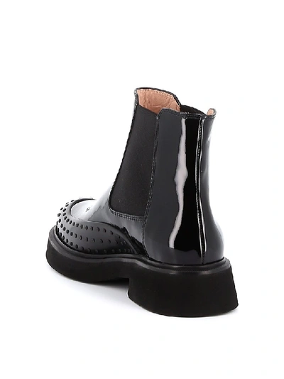 Shop Tod's Gommino Chelsea Boots In Black