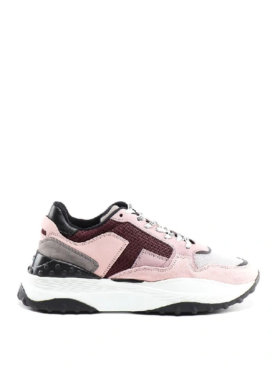 Shop Tod's Chunky Sole Sneakers In Pink