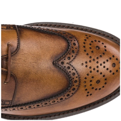 Shop Tod's Brogue Lace In Brown