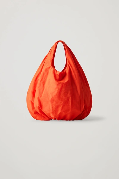 Shop Cos Small Lightweight Shopper In Orange