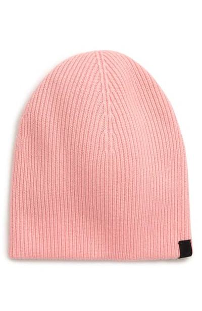 Shop Rag & Bone Ace Reversible Cashmere Beanie In Pink Rose