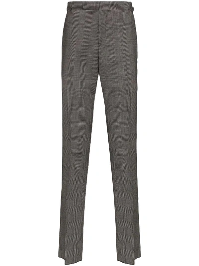 Shop Tom Ford O Connor Check Tailored Trousers In Grey