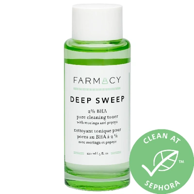 Shop Farmacy Deep Sweep 2% Bha Pore Cleaning Toner With Moringa + Papaya 4.0 oz/ 120 ml