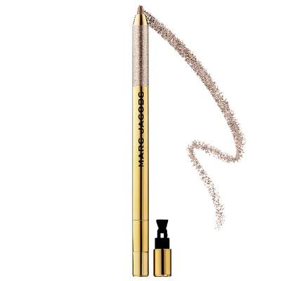 Shop Marc Jacobs Beauty Highliner Gel Eye Crayon Eyeliner - Limited Gold Edition Pewter Please! 110 0.01 oz/ 0.5 G