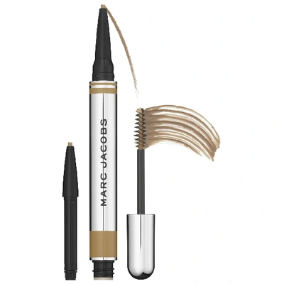 Shop Marc Jacobs Beauty Brow Wow Duo Brow Powder Pencil And Tinted Gel + 1 Pencil Refill Taupe