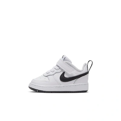 Shop Nike Court Borough Low 2 Baby/toddler Shoes In White,black
