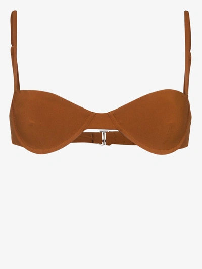 Shop Anemone Brown Balconette Bikini Top