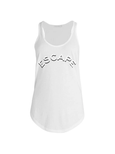 Shop South Parade Whitney Escape Tank Top In White