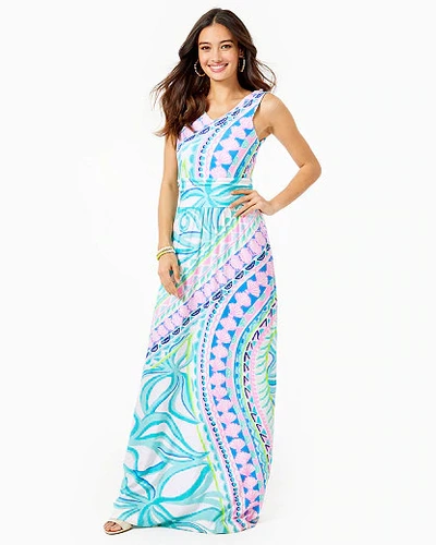 Shop Lilly Pulitzer Marco Maxi Dress In Multi Coco Island Engineered Maxi