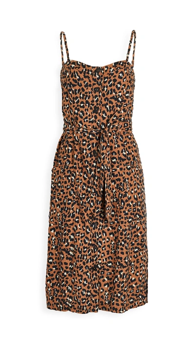 Shop Rails Evie Dress In Golden Leopard