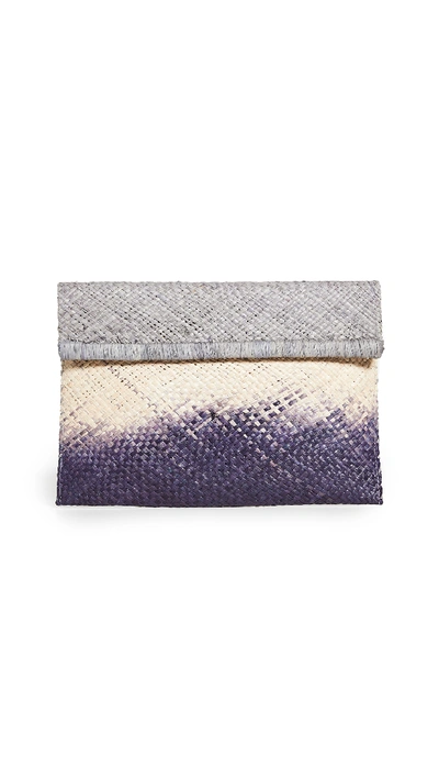 Shop Mar Y Sol Ariel Clutch In Dove/natural/navy