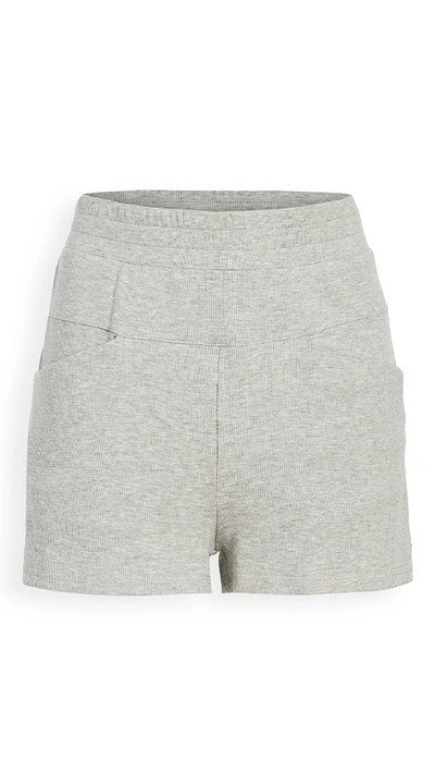 Shop Alala Plie Shorts In Heather Grey