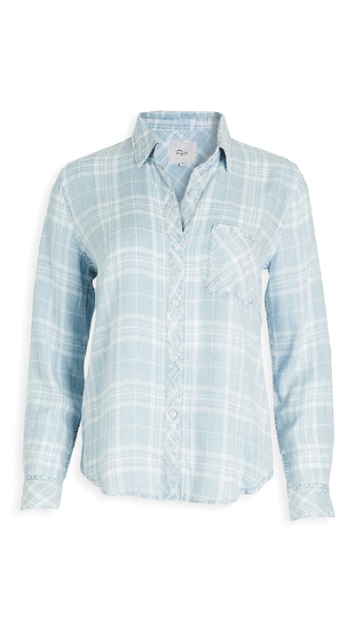 Shop Rails Hunter Button Down Shirt In Mediterranean White