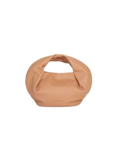 Shop Danse Lente Mini Lola Leather Baguette Bag In Ochre