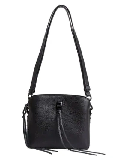 Shop Rebecca Minkoff Small Darren Leather Crossbody Bag In Black