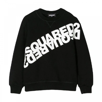 Shop Dsquared2 Mirrored Logo Sweatshirt In Black