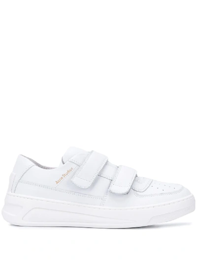 Shop Acne Studios Steffey Touch-strap Sneakers In White