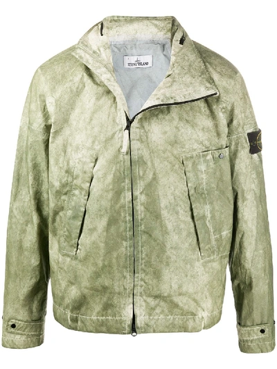 Shop Stone Island Membrana 3l Jacket In Green