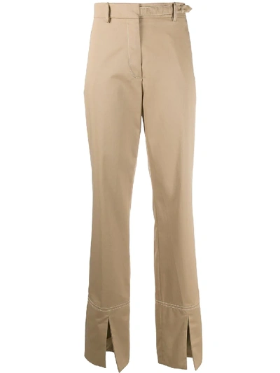 Shop Ports 1961 Straight Leg Trousers In Neutrals
